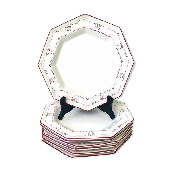 Lot de 6 assiettes anglaises Johnson Brothers