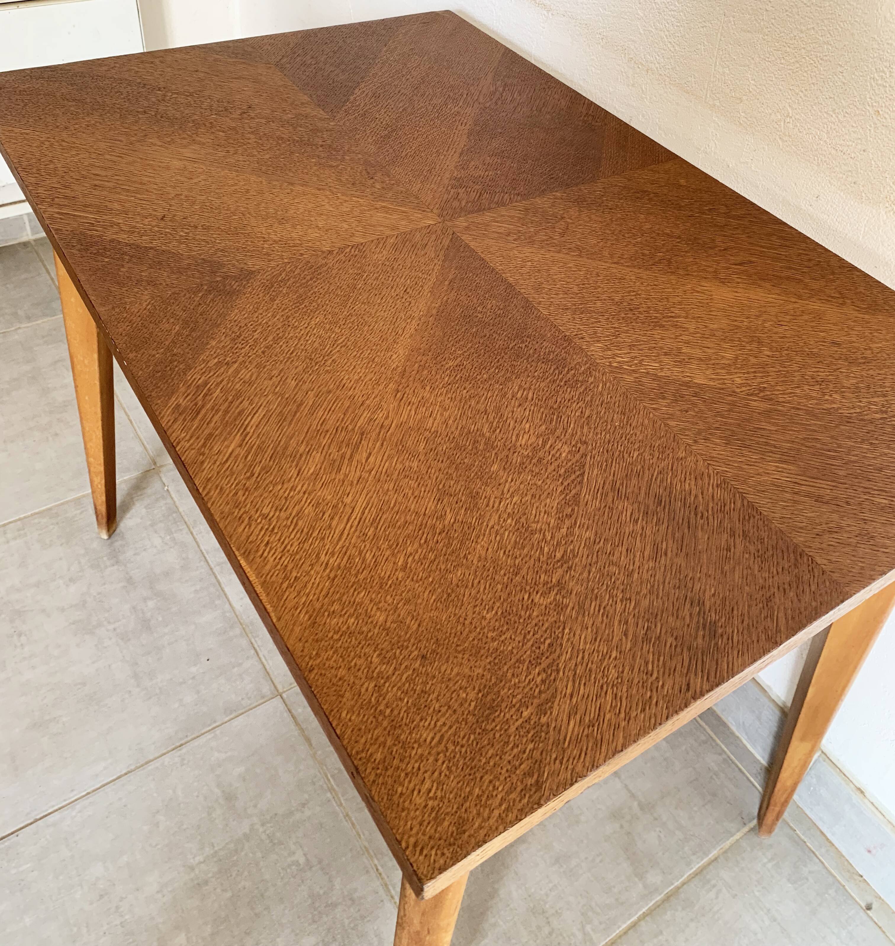 Vintage oak dining table from the 50s