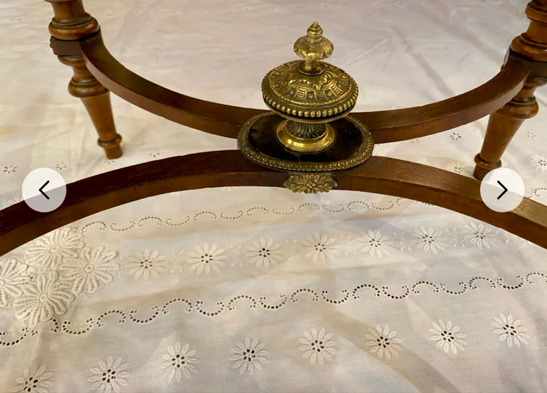 Napoleon III period dressing table (1855) fully inlaid.