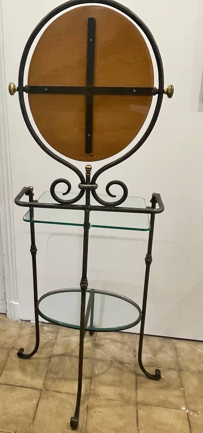 Wrought iron bathroom caddy