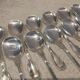 12 silver-plated metal ice scoops by silversmith Ravinet Denfert with nets