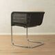 D44 cantilever chair by Tecta, 1980s, black mesh, chrome frame