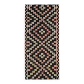 Tapis de couloir vintage turc en laine et coton noué à la main, années 1970