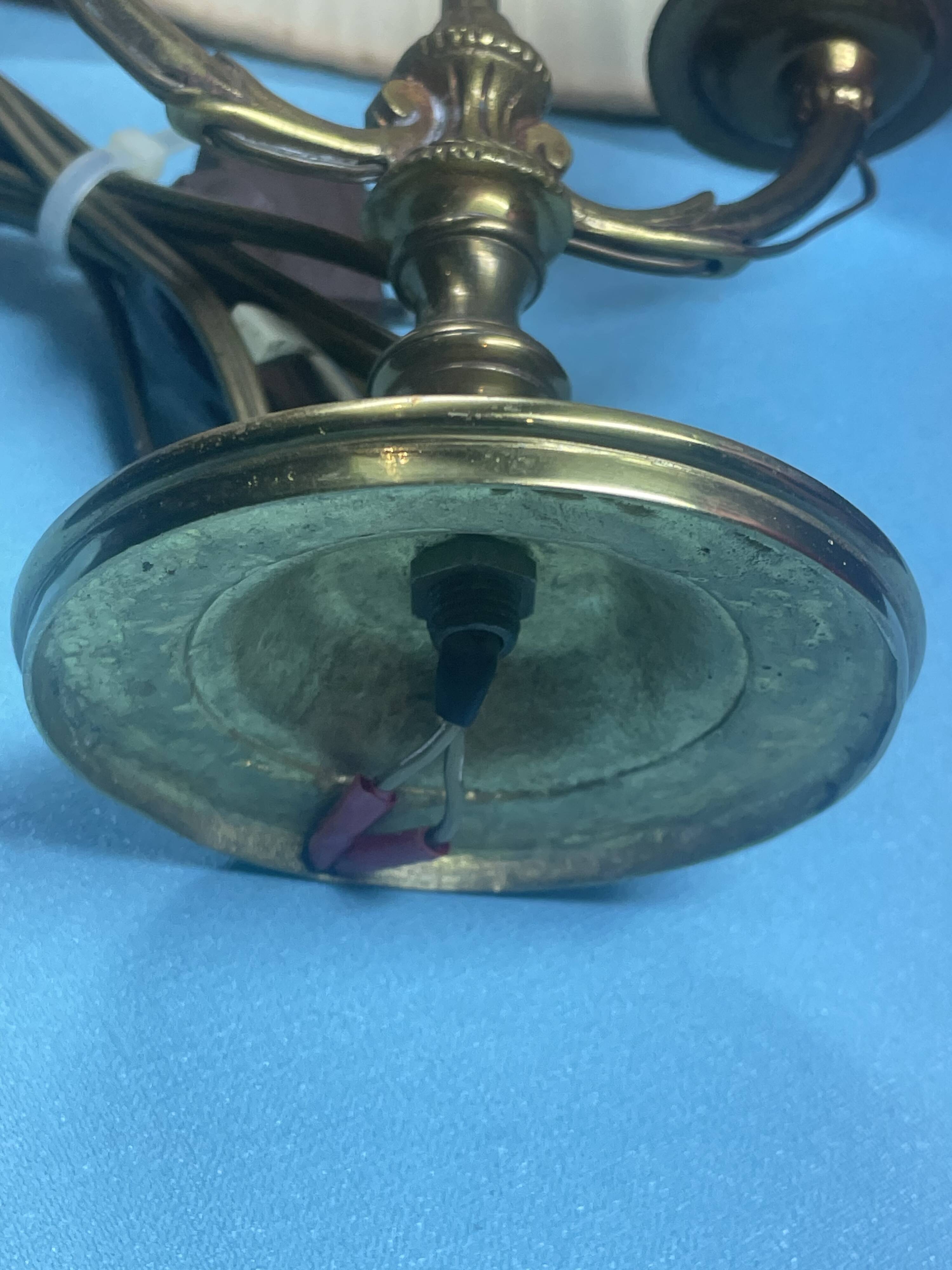 Pair of Bouillote lamp, lampshade to restore H 35 cm