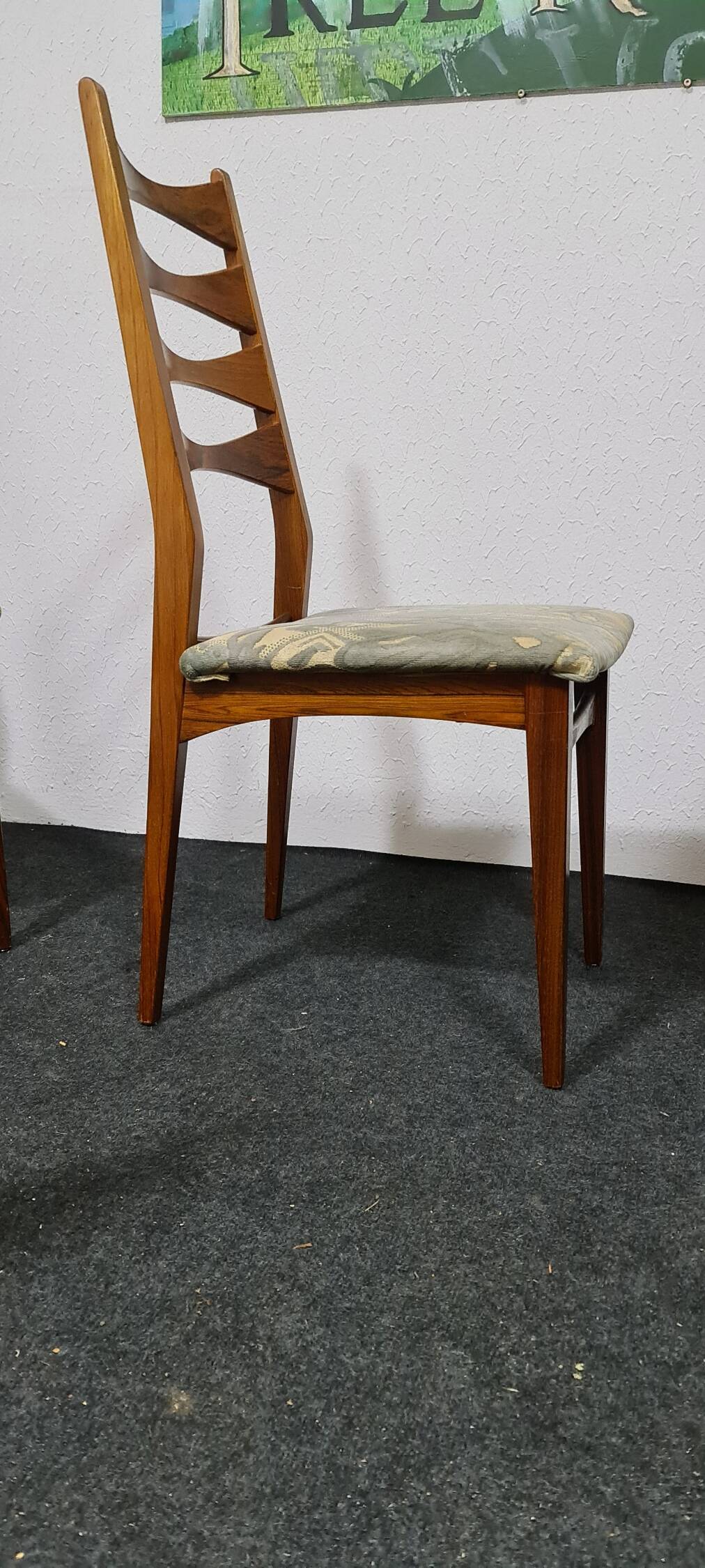 Vintage set of four rosewood dining chairs