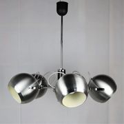 2 Vintage metal ball ceiling lamps 1960