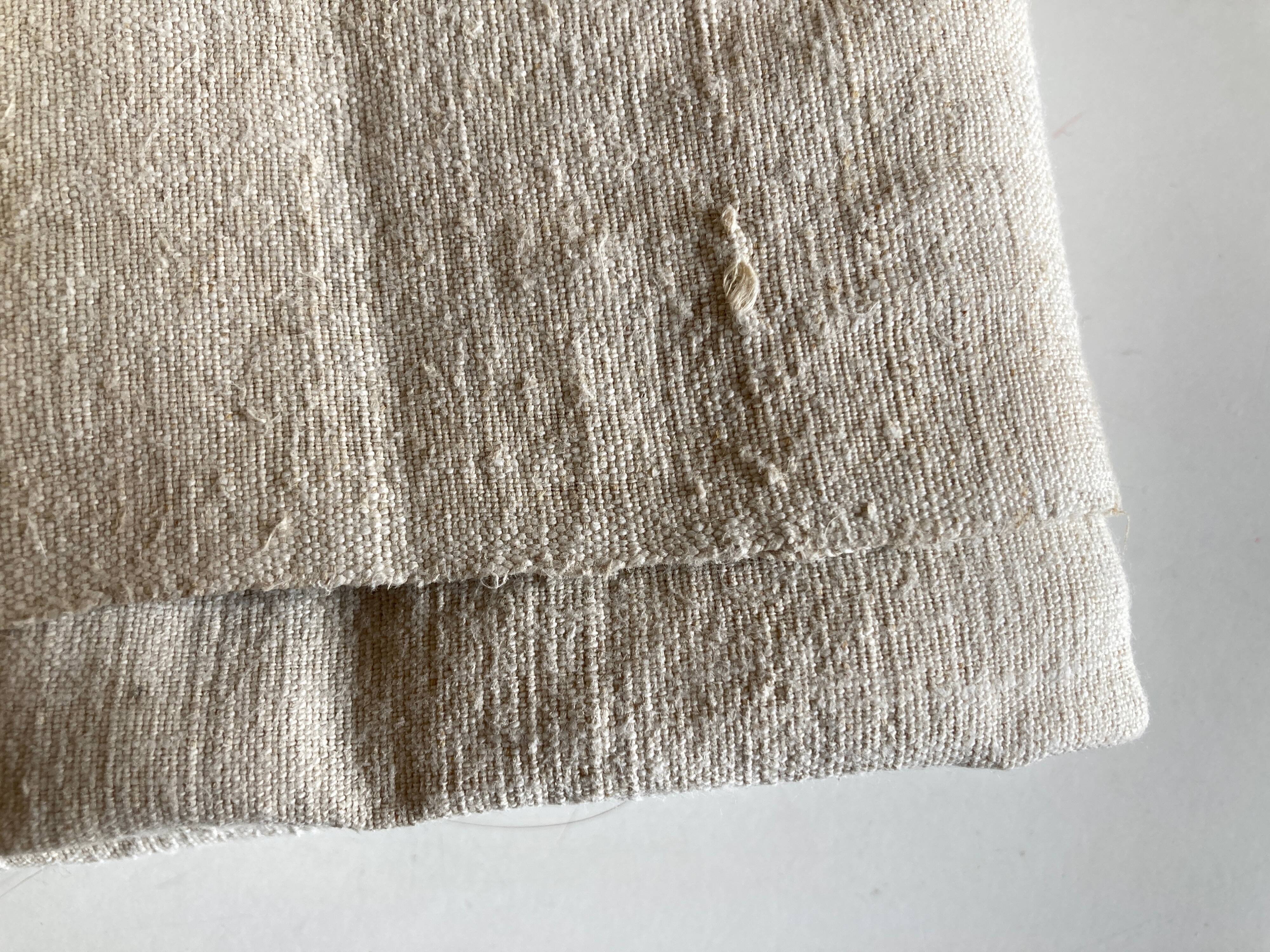 Farm tablecloth 19th in hemp canvas, reserve of trousseau L270cm