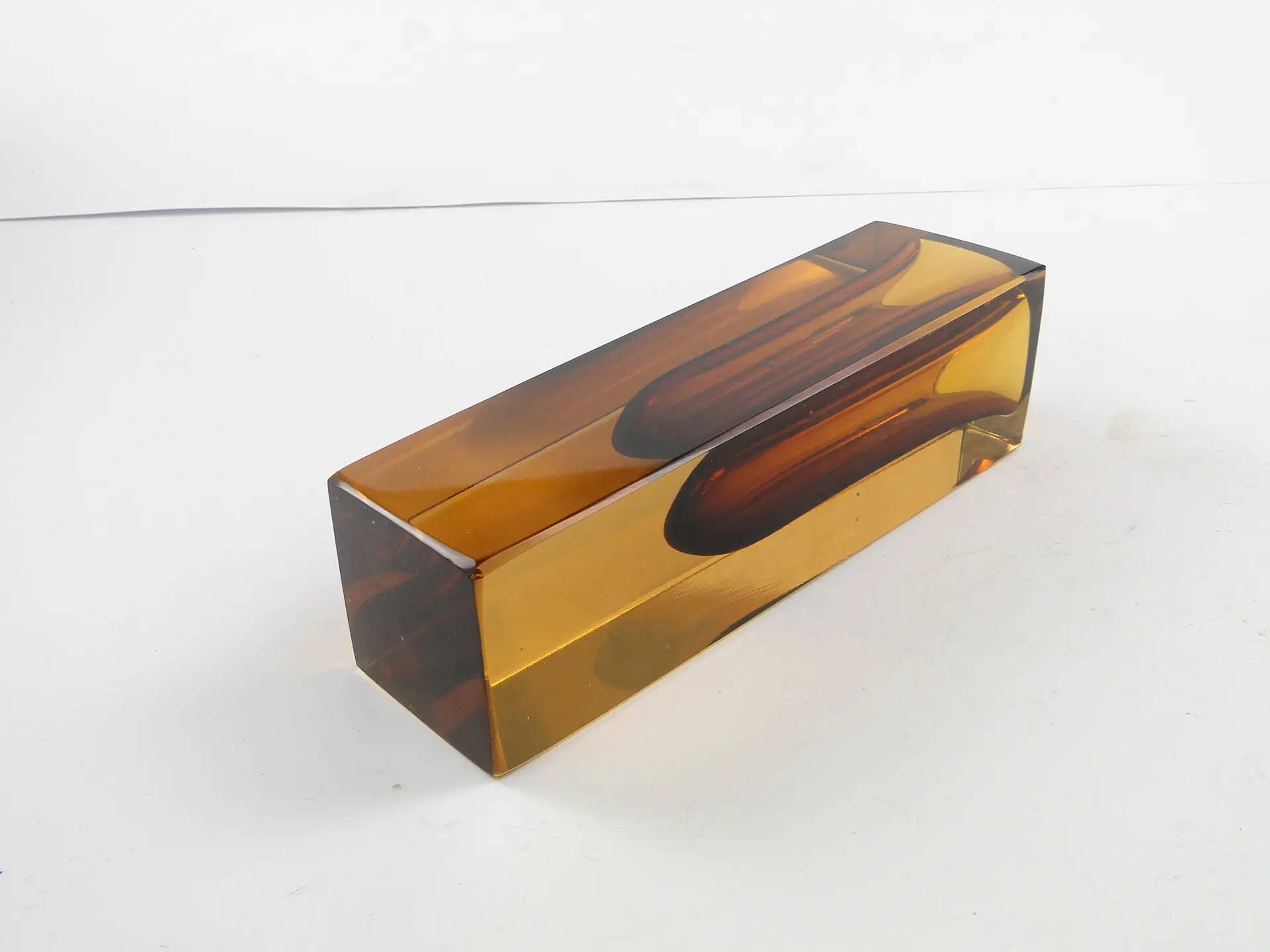 Murano vase, Sommerso, glass, design by F. Poli, Italy, 1950s