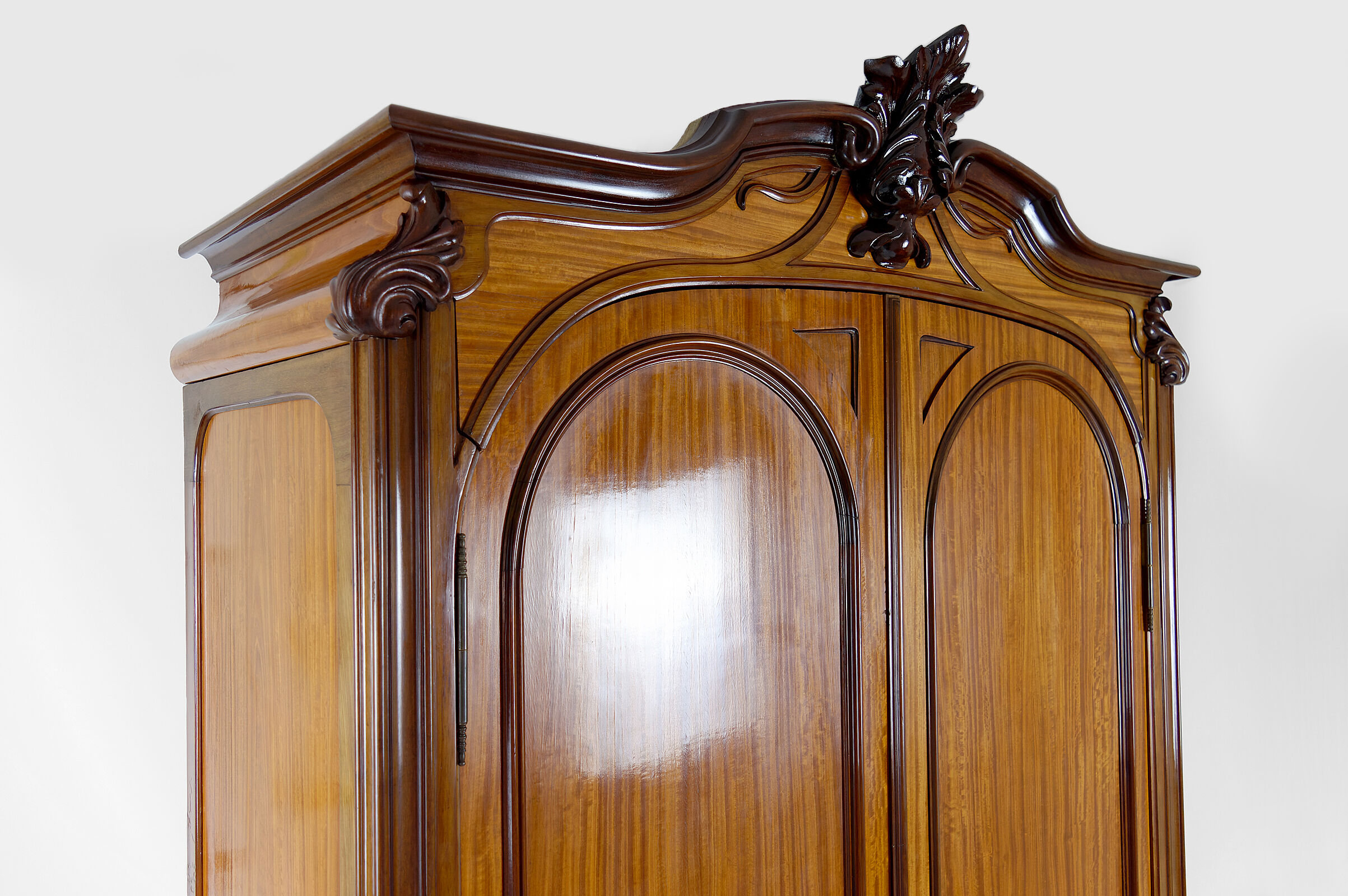 Mahogany inlaid Art Nouveau cabinet, France, circa 1900