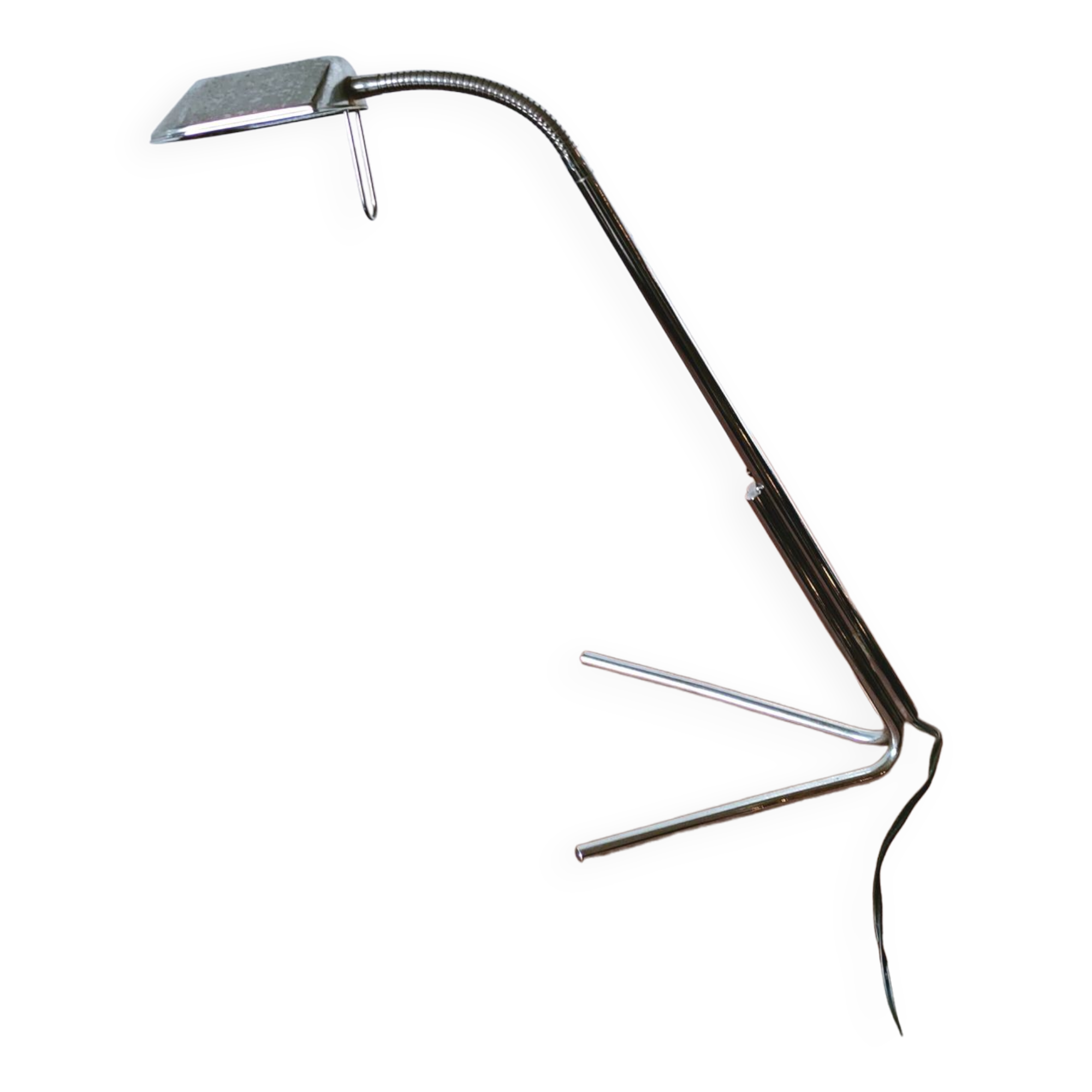 Modernist steel lamp