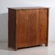 Commode secrétaire ancienne en pin – Bureau rustique européen à abattant – circa 1900
