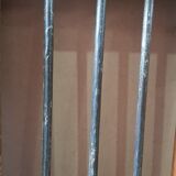 Old Burmese teak gate with openwork wrought iron panels