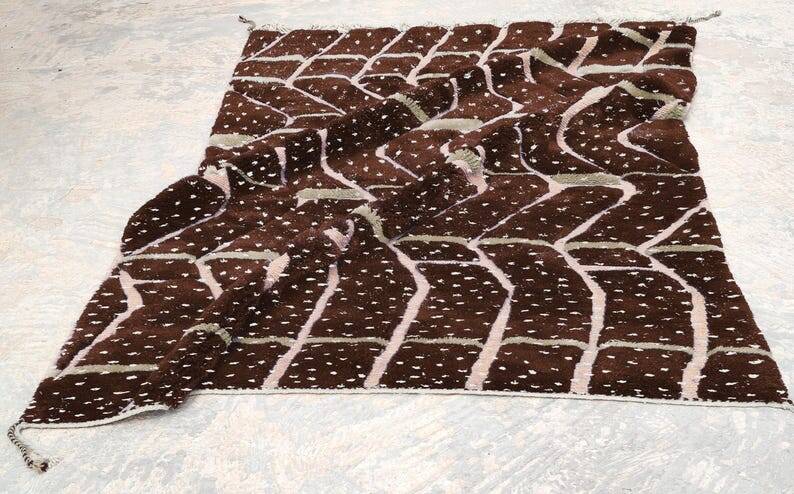apis marocain moderne, tapis berbère Mrirt 150/250cm