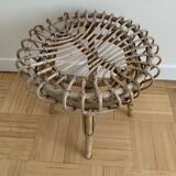 Vintage rattan stool