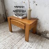 Solid elm bedside table Maison Regain