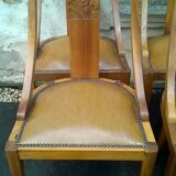 six Art Deco-era gondola chairs