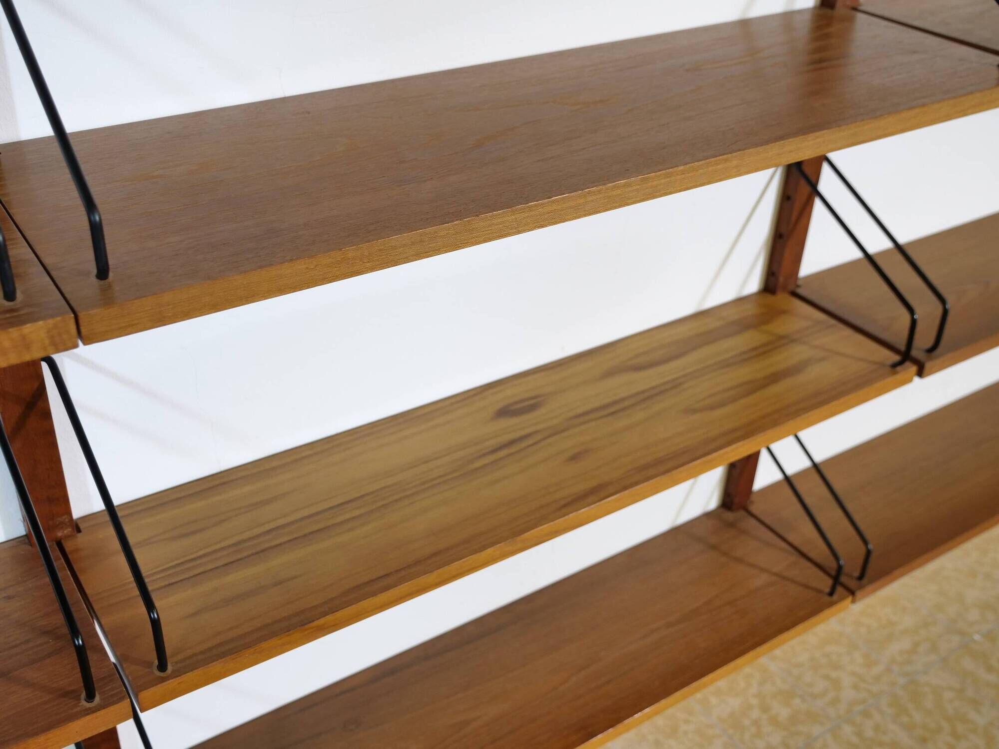 Shelving System in Teak by Poul Cadovius, Royal Model, Set of 25, 1960s