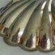 Vide-poche coquille en métal argenté – plat décoratif coquillage vintage