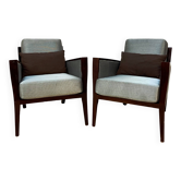 Pair of designer armchairs