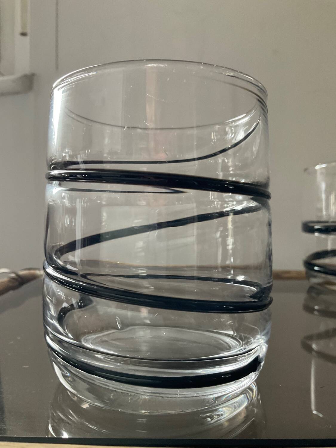 Series of 6 vintage Murano glasses including glass paste