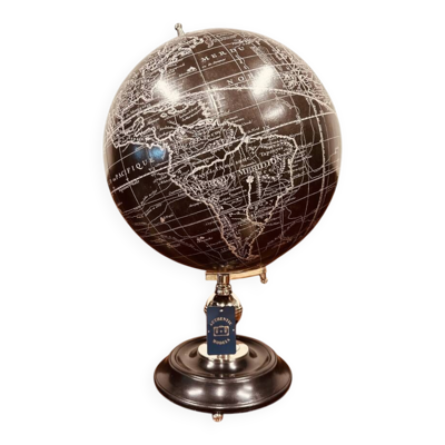 Globe terrestre noir Authentic Models
