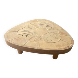 table basse vintage signée