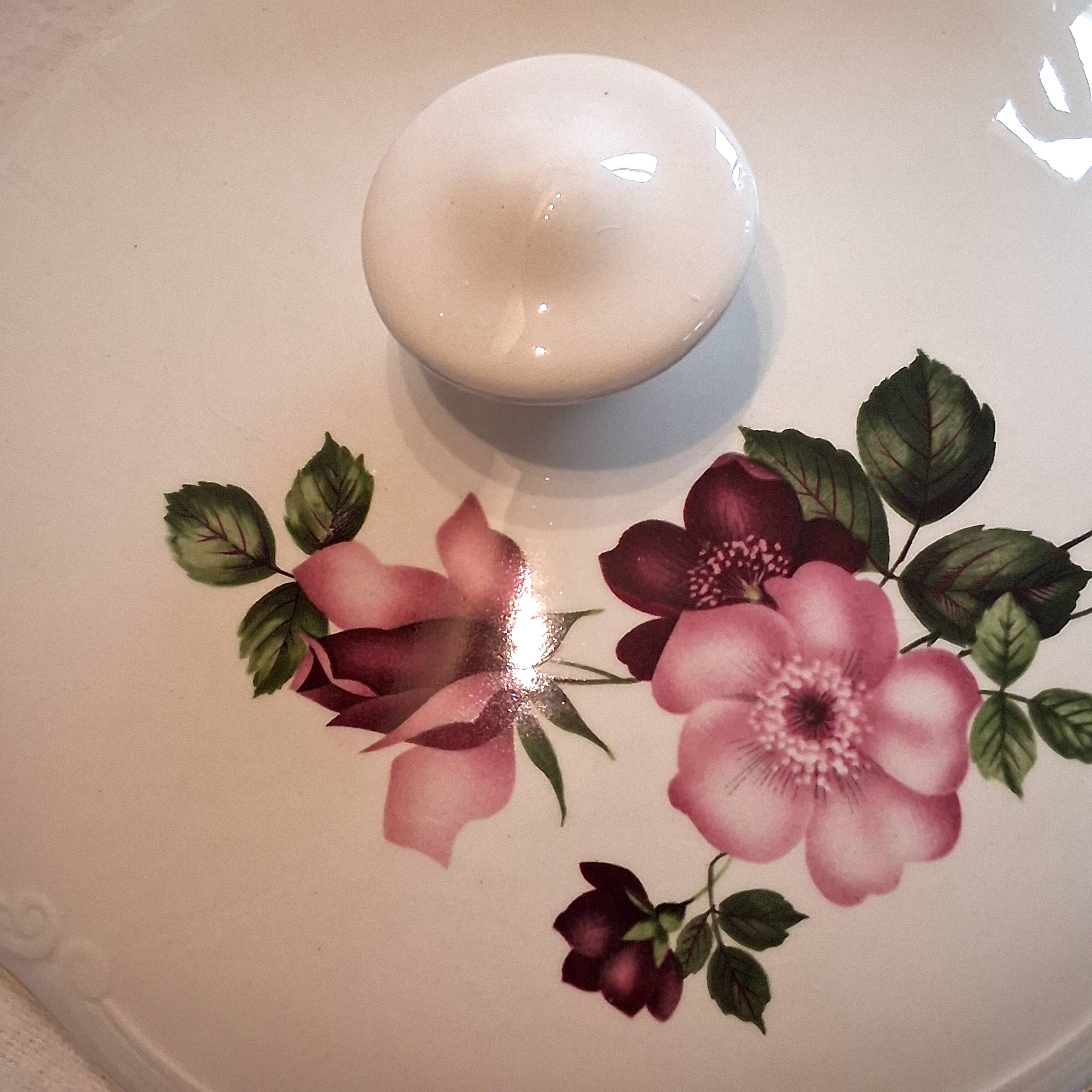 Very pretty soup tureen from Gien model "Chinon" in very good condition.