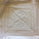 Ancien couvre lit crochet fait main