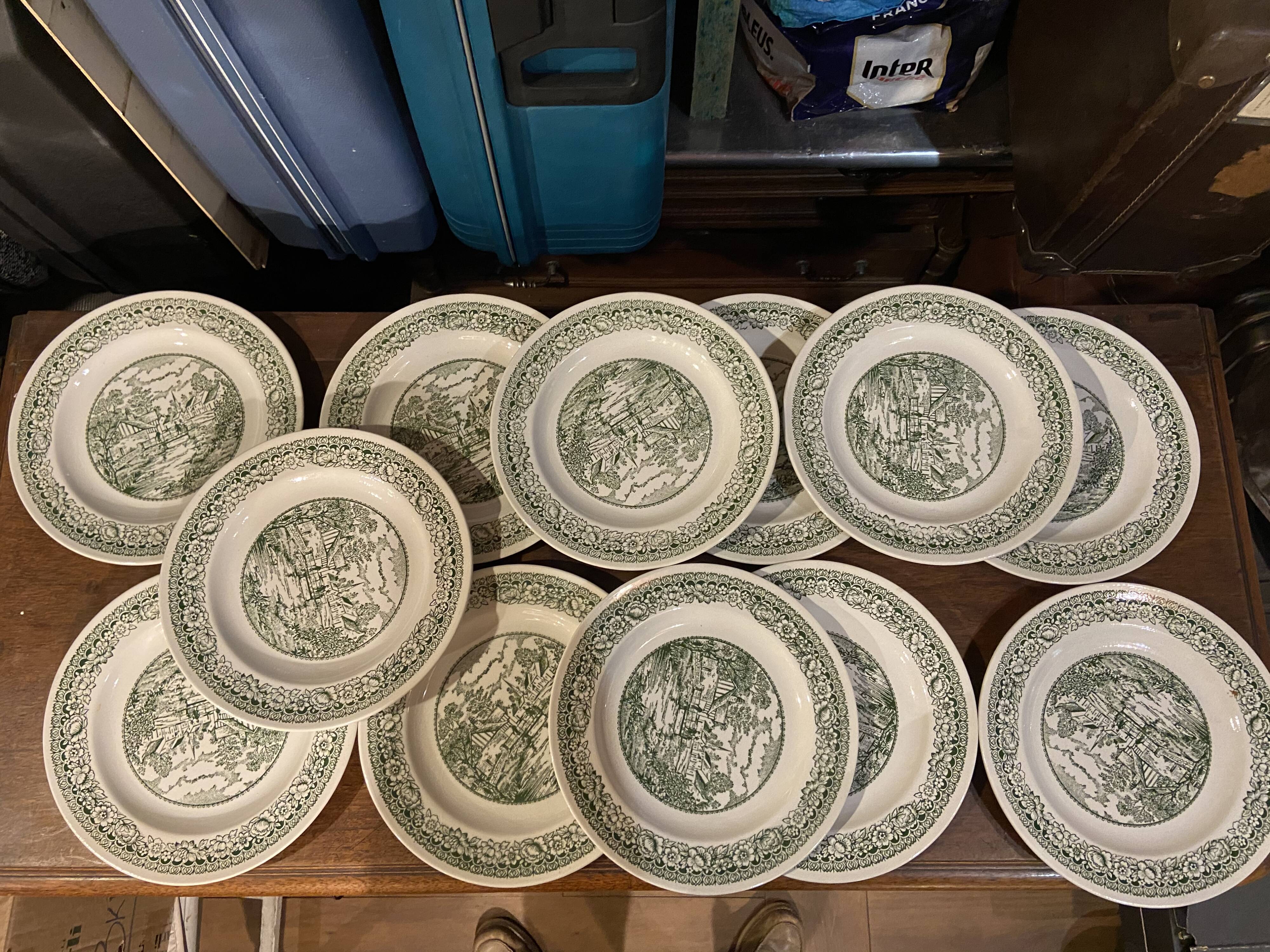 Assiettes style anglaises