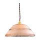 1950s style antique pink glass pendant light