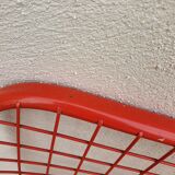 Red mesh folding chair Taulin 80s