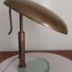 Italian Desk lamp  1950 brass and glass
