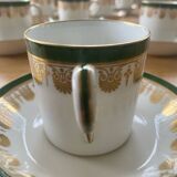 Coffee service 11 cups 12 saucers manufacture w. guerin et cie, paris