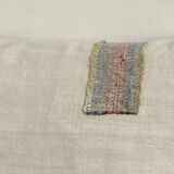 Square cushion in vintage fabric, Kilim style.