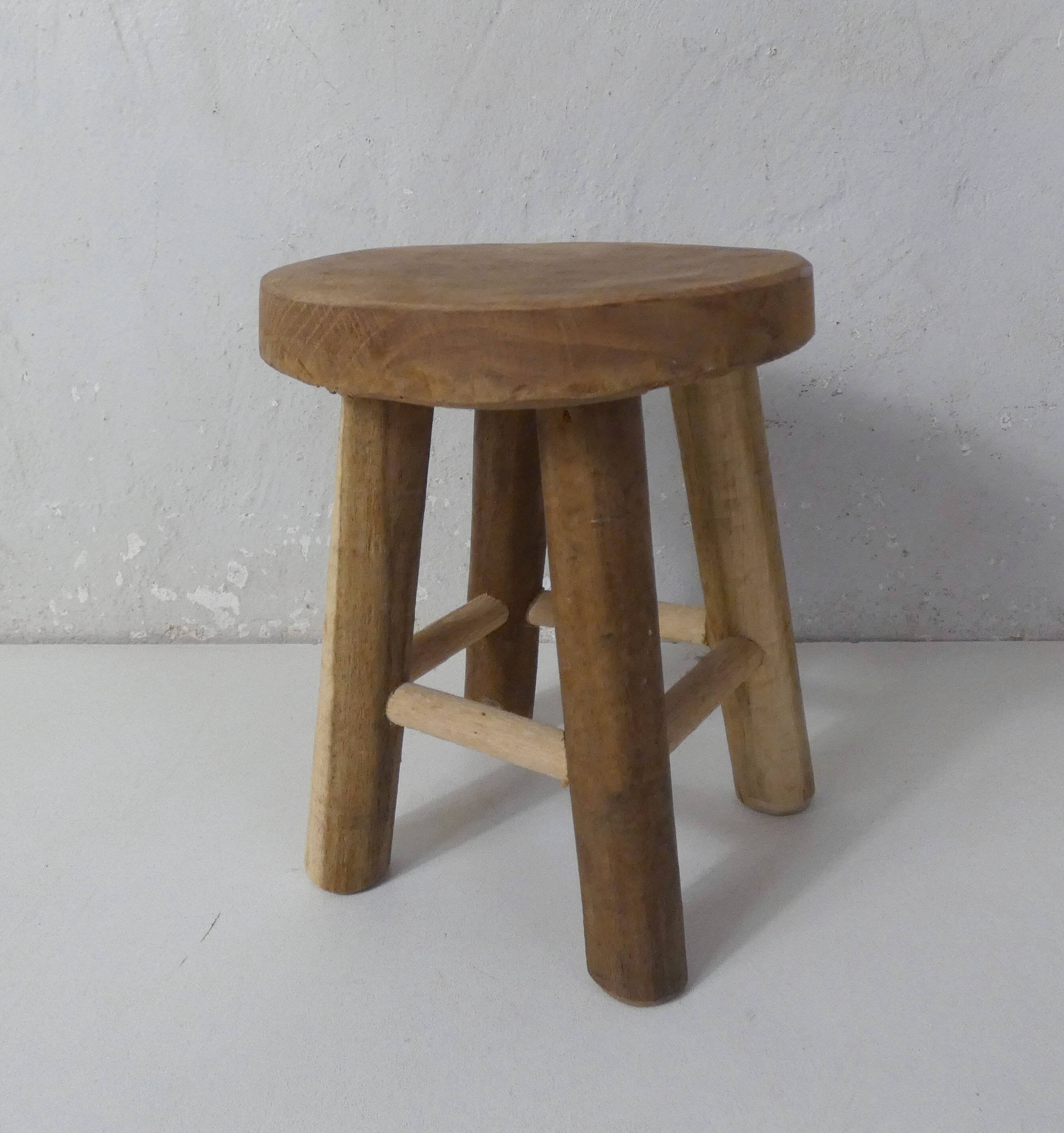 solid wood stool