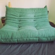 Togo sofa 2 places rehoussé to nine Alcantara Emerald Green