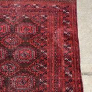 Vintage Uzbek Handmade Bukhara Rug, 4.5' x 5.10' (137cm x 181cm), 1960s