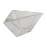 Coupe vide poche en verre de forme triangulaire signé