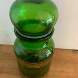 Pharmacy pot in Belgian green glass