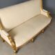 Antique neoclassical canapé in carved wood, Italy, 19th century.