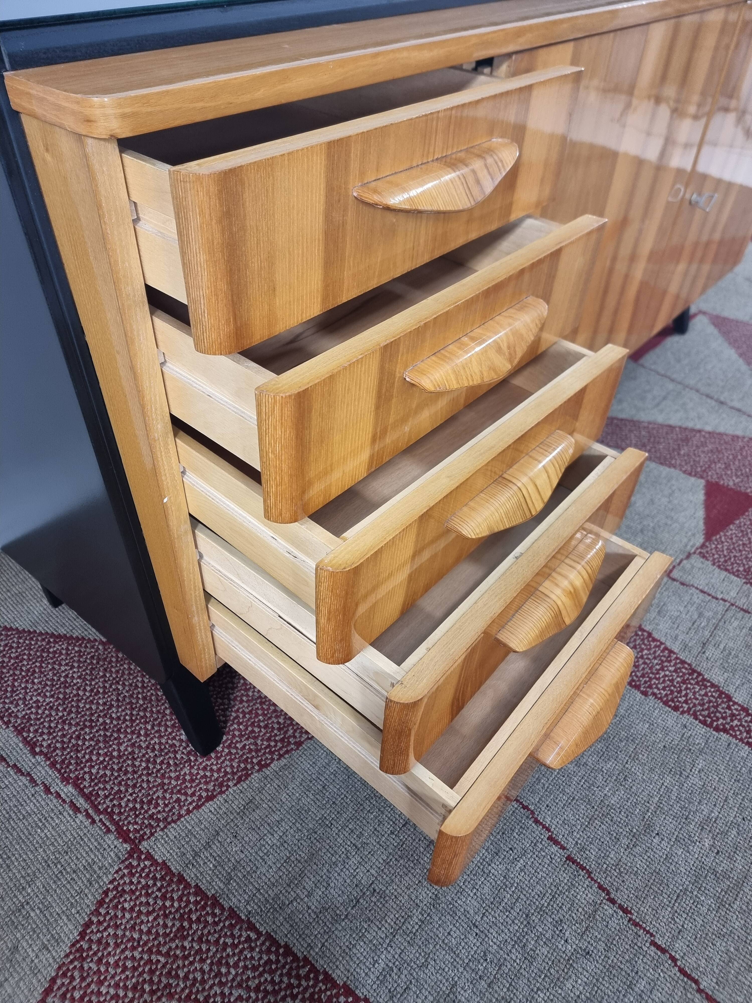 Vintage Brown Cabinet from Tatra, 1970s