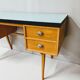Vintage wooden desk / spindle feet