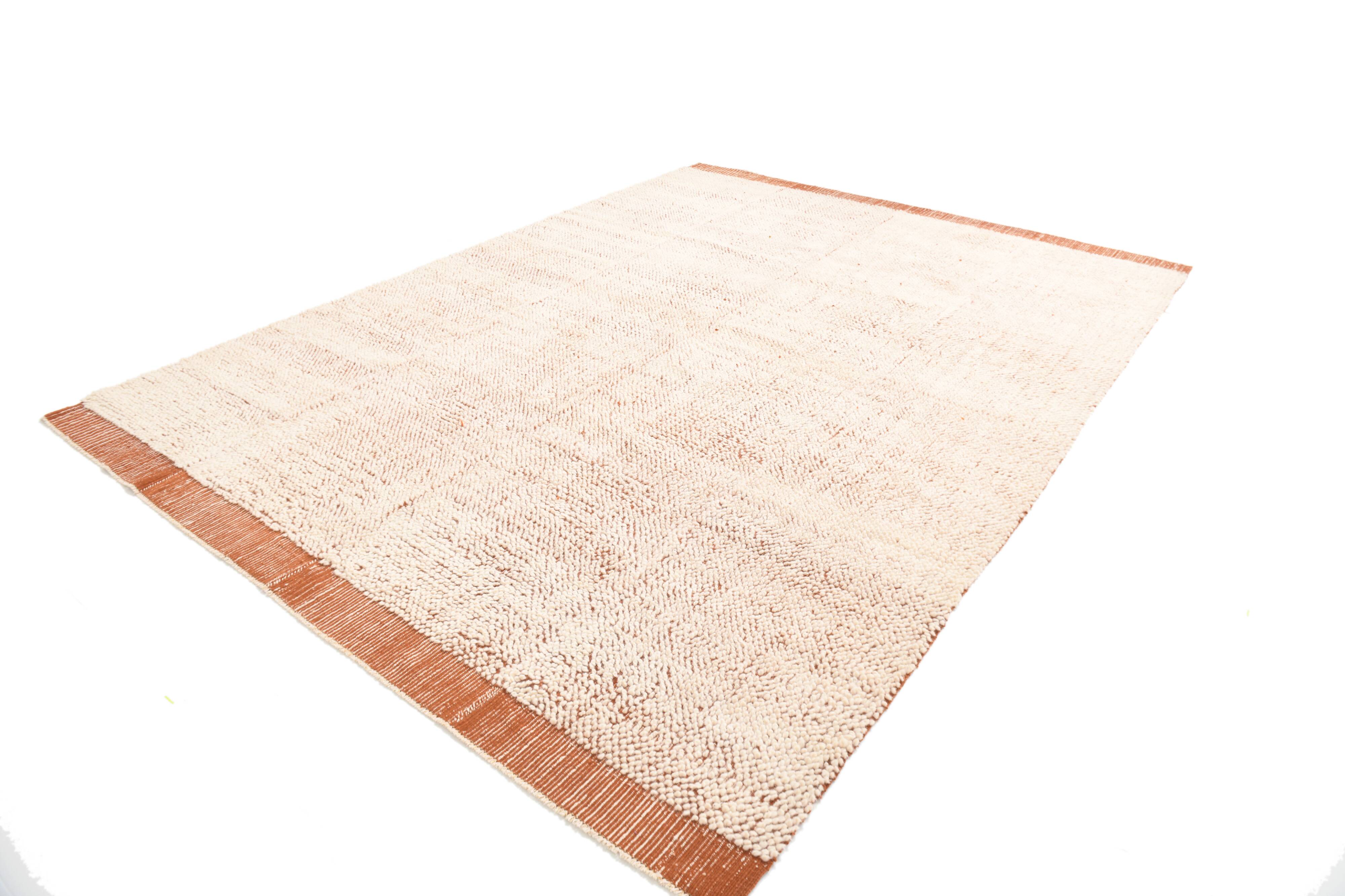8x11 Terracotta & Beige Vintage Kilim Rug, 260x350Cm