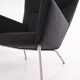 Wingchair – Hans J. Wegner – Model CH445 – Carl Hansen & Søn – Grey Hallingdal – With Footstool
