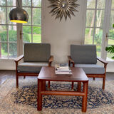 Danish Komdort armchair pair in teak – 1960s