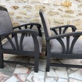Fauteuils Coloniaux Vintage