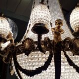Large chandelier with grapevines