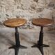 Ensemble de 6 tabourets industriels réglables Singer anciens, France, vers 1900–1930