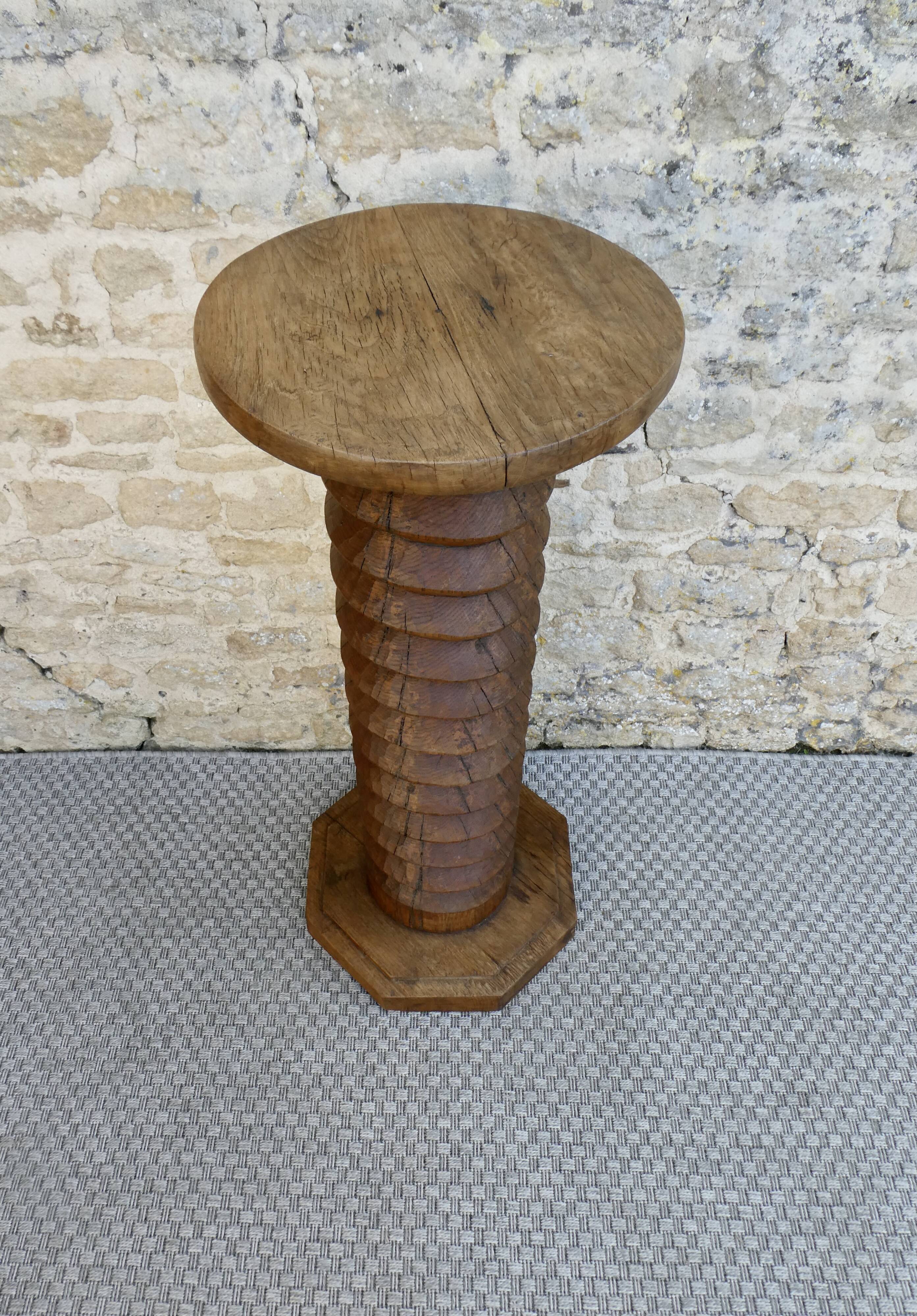 Old press screw stool
