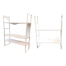 Modular shelves in white metal, 1960